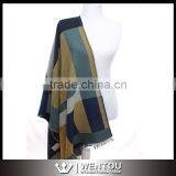 New Fashion Warm Soft Plaid Blanket Scarf thumbnail-2