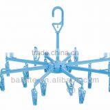 foldable plastic hanger for underwear with 16pegs