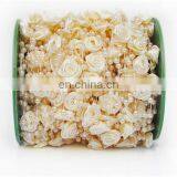 30meters/roll 4mm Handmade Rose Flower Fish Line Garland Hanging Bead Chains Wedding Bridal Hair Accessory thumbnail-2