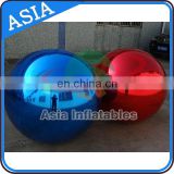Inflatable Mirror Ball / Silver Reflective Ball Inflatable Stainless Steel Spheres For Sale