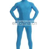 China Manufacturer Blue Spandex Lycra Zentai Fullbody Suits Second Skin Costumes