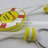 Factory Direct Supply Round EVA Key Chain Rings With Two Sides Printing Logo Key Holder thumbnail-3