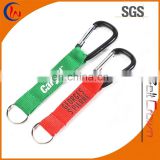 Custom carabiner clip with strap