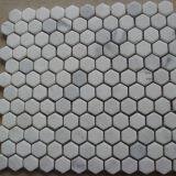 Oriental White Hexagon Marble Mosaic Floor Tiles Backsplash Mosaic thumbnail-4
