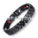 Heart Shaped Twisted Healing 4 IN 1 Elements Energy Health Bracelet Magnetic thumbnail-2