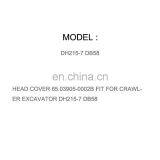 DIESEL ENGINE PARTS GASKET CYLINDER HEAD COVER 65.03905-0002B FIT FOR CRAWLER EXCAVATOR DH215-7 DB58 thumbnail-1