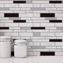 10 the Ceramic Tile Splash Plate, Strip or Vinyl 3 d Adhesive Sticker is Suitable for Ceramic Tile, Marble Mesa of Kitchen, Bathroom, 77 thumbnail-2
