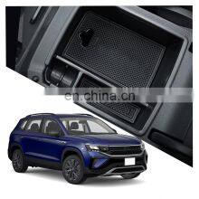 Interior Accessories Parts Silicone Armrest Rest Storage Box Center Control Console Organizer Tray For VW Taos 2022