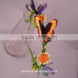 Wholesale Kids Floral Flower Headband Wreath With Butterfly Headband thumbnail-3