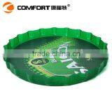 Hot Selling Green Wholesale Serving Round Hard Plastic Serving Tray for Bar thumbnail-2