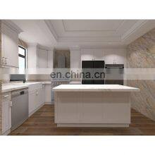 European Style Kitchen Furniture White Painting Finished Custom Design Kitchen Cabinets thumbnail-2