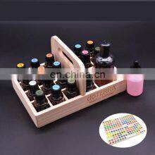Free Padding EO Labels Essential Oil Wooden Box 21 Bottles With Handle thumbnail-2