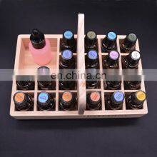 Free Padding EO Labels Essential Oil Wooden Box 21 Bottles With Handle thumbnail-3