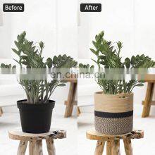 Competitive Price Clothes Cotton Rope Organizer Folding Small Laundry Basket Storage thumbnail-4