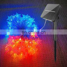 2021 New Product Ideas Solar Christmas Star Lights Led Fireworks Controller Ornaments Lights Pendant House Wreath Light thumbnail-5