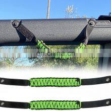 Paracord Roll Bar Front Rear Grab Handles Parts for Ford Bronco 2021 2022 thumbnail-3