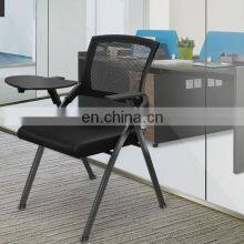 2021 Factory Manufacturer High Quality Cheap Price Foldable Conference Chair Desk Writing Training Office Chair With Desk thumbnail-1