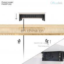 Flip Power Box for Office Desk With USB A C Charger thumbnail-5