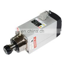 Engraving machine accessories Changsheng brand air-cooled square spindle motor 4.5kw/er32 with 4 ceramic bearings
