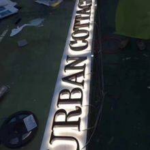 Signature Luminous Stainless Steel English Outdoor Advertising Building thumbnail-2