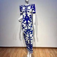 Women's Knitted Dress With Pattern thumbnail-1