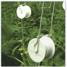 Agriculture Greenhouse Tomato Hook Ear Clips Roller Hooks With Twine PVC Hanger thumbnail-4