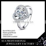 China New Year Design Jewelry Bride Silver Wedding Ring 925 Solid Silver Ring With aa cz Stone thumbnail-6