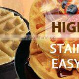 Fast Food Restaurant Design 2 Plate Enamel Coating Electric Waffle Baker thumbnail-2