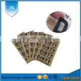 Customized 0.175 PC Waterproof Removable Adhesive Sticker Tag