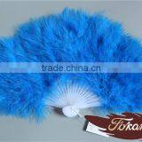 Christmas Occasion Chinese Feather Hand Fans And Turkey Feather Fan For Wedding Decoration thumbnail-1