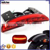 BJ-LPL-032 For Harley XL883N XL1200N/V/X Red Lens LED Chopped Motorcycle Fender Edge Tail Light thumbnail-1