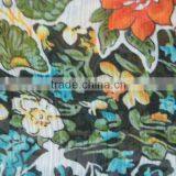 Flower Design Printed Chiffon Fabric thumbnail-1
