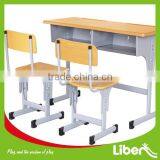 School Students Cheap Children Used Table and Chair For Sale,wooden tables and chairs LE.ZY.001