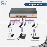 unmanaged 8 port fast ethernet cost-effective poe switch