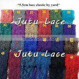 5.5 cm Elastic Lace Fabric, Lace Dress Sleeve, Lady Lace Scarves, Lace Clithing Material thumbnail-2