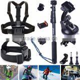 Smatree Essentials Head Chest Strap Mount Accessories Kit for Hero4/3+/3/2/1
