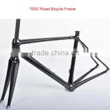 2016 ODM carbon fiber bicycle frame , 700c Road bike frame carbon