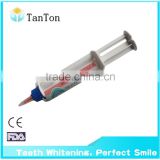 Double barrel syringe teeth whitening gel