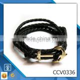 diamante anchor bracelet fashion alloy snake bracelet fashion anchor bracelet leather bracelet closure