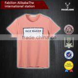 2016 Youth Fashion Printing Short Sleeve T-shirt for Square Hem t Shirt