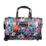 New Style Expandable Colorful Printing Travel Rolling Duffel Nice Bag thumbnail-1