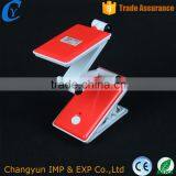 Red Foldable Plastic Office Reading Lamp Fixable Table Lamp thumbnail-3