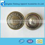 Metal Button Leg Jeans