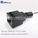 2016 Outdoor IP54 Adjustable Waterproof Microwave Motion Sensor Switch Flood Light Sensor Switch Sensor Distance 15m