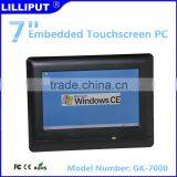 7 Inch Touch Screen WinCE Terminals Embedded PC GK7000