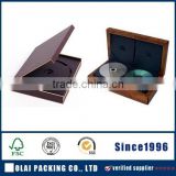 High-end wooden wedding CD box with EVA lining