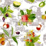 various fruit design printed pvc sheet opaque tablecloth trendy tablecloth