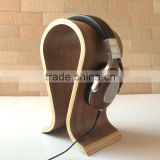 Wooden headphone holder, .headphone display rack