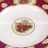 Ceramic Dessert Plate, Unique Dessert Plates, Red Dessert Plates thumbnail-3
