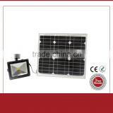 High Brightness PIR Motion Sensor 10w Outdoor Led Solar Flood Light thumbnail-4